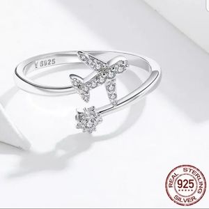 Genuine 925 Sterling silver flying plane rings 💍